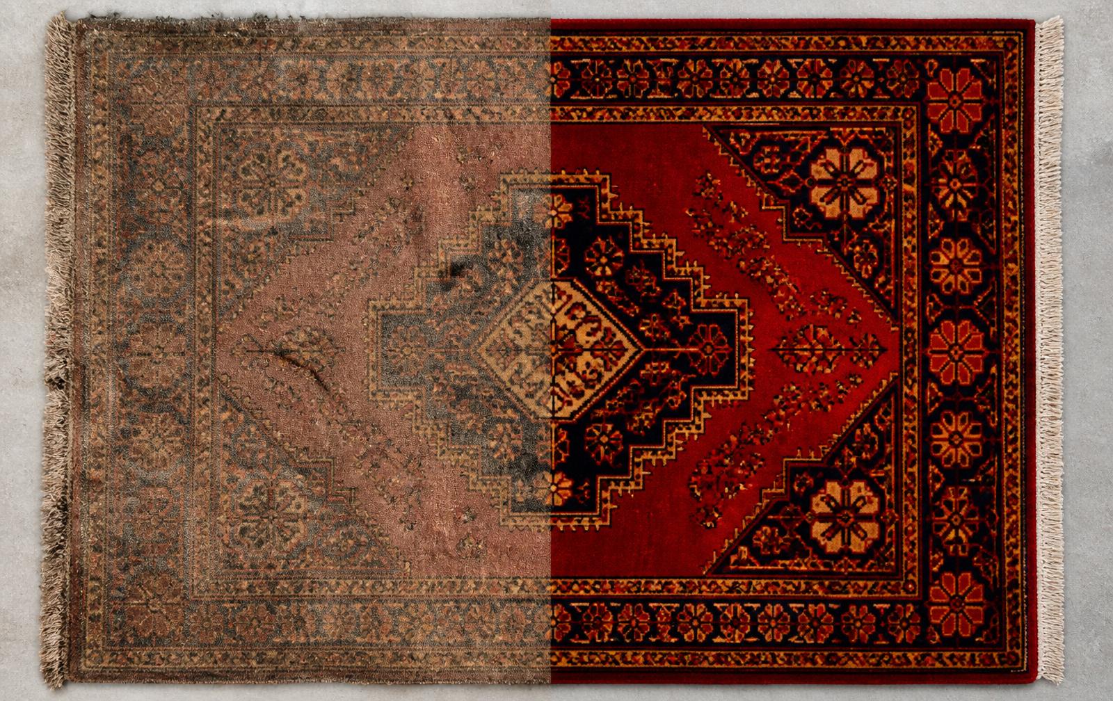 Tapis sale avant nettoyage